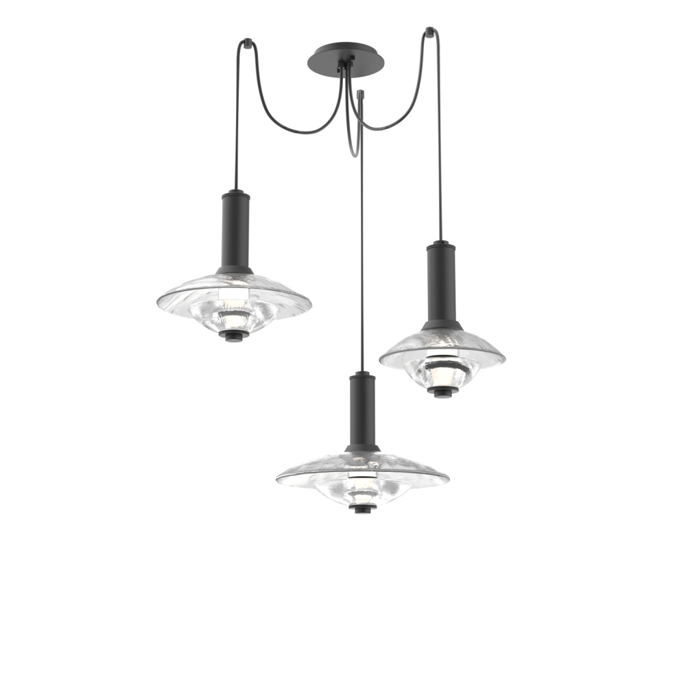 Cirrus Round 3pc Swag Multi-Pendant Chandelier