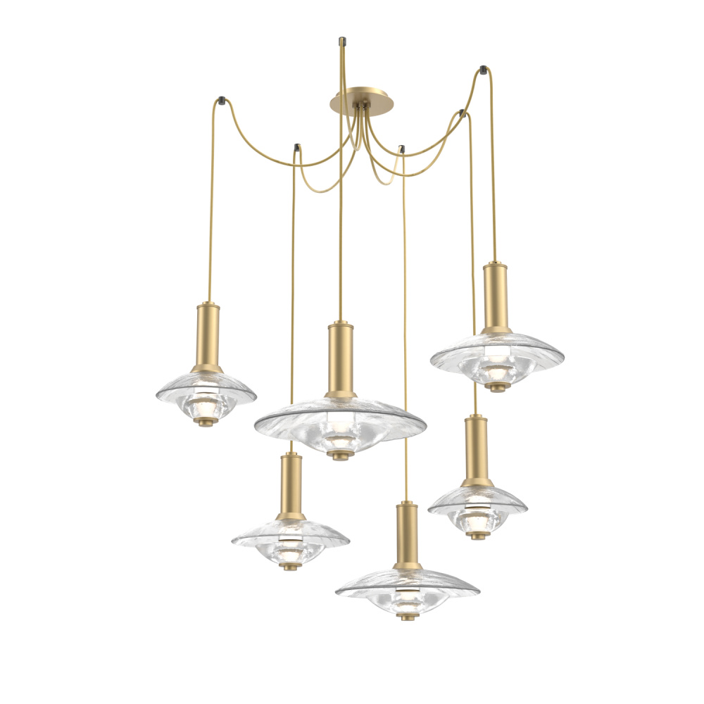 Cirrus Round 6pc Swag Multi-Pendant Chandelier