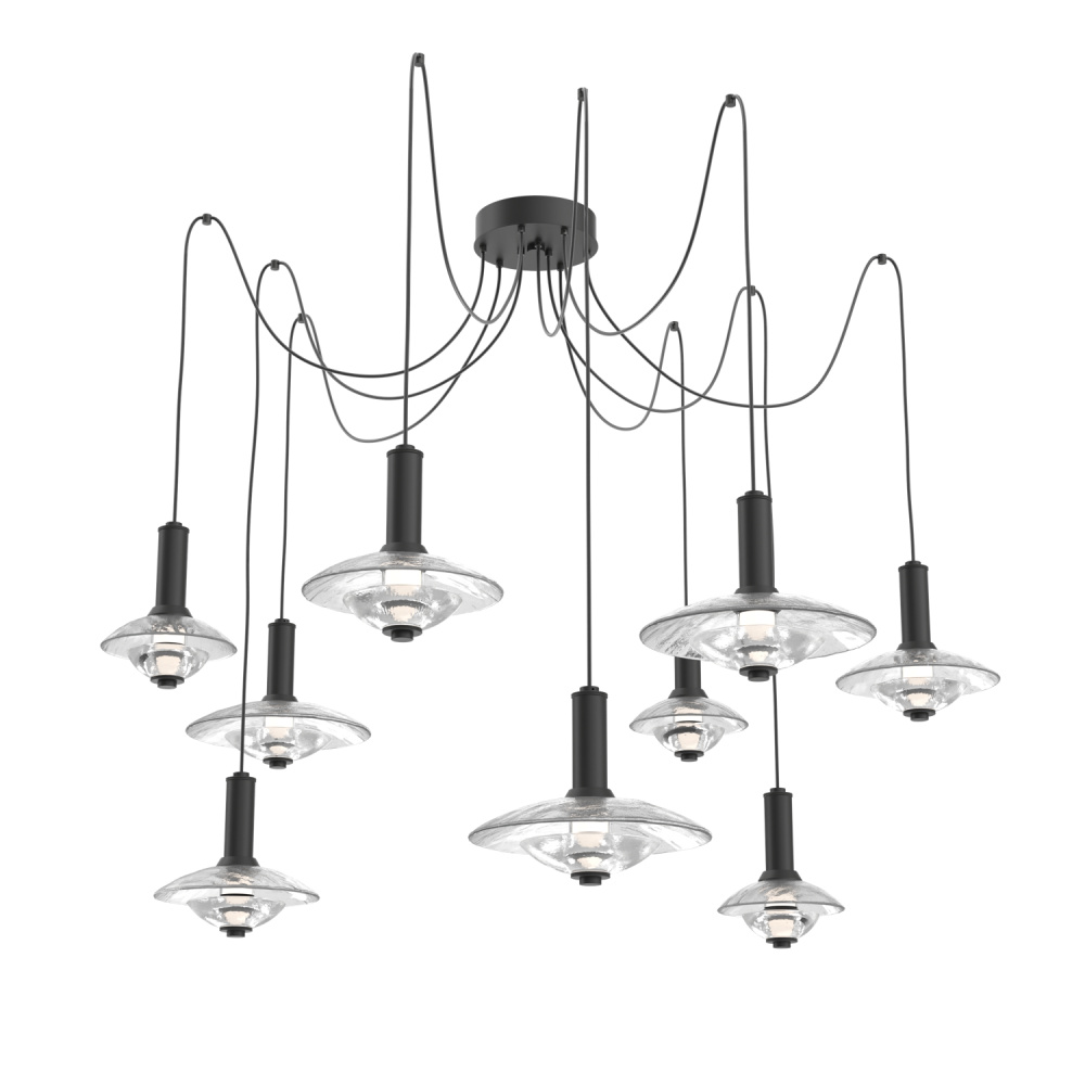 Cirrus Round 9pc Swag Multi-Pendant Chandelier