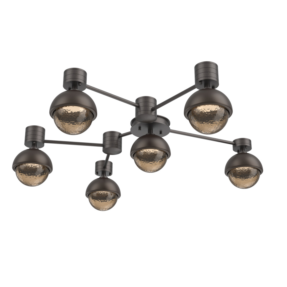 Cabochon Flush Mount Wall Sconce Graphite
