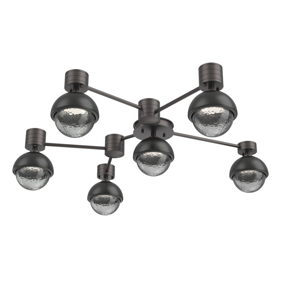 Cabochon Flush Mount Wall Sconce Graphite