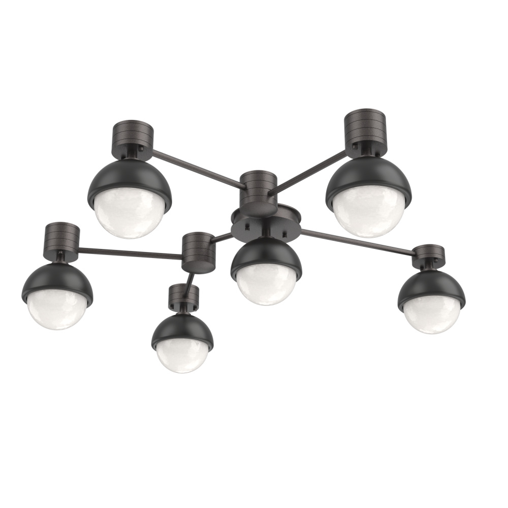 Cabochon Flush Mount Wall Sconce Graphite