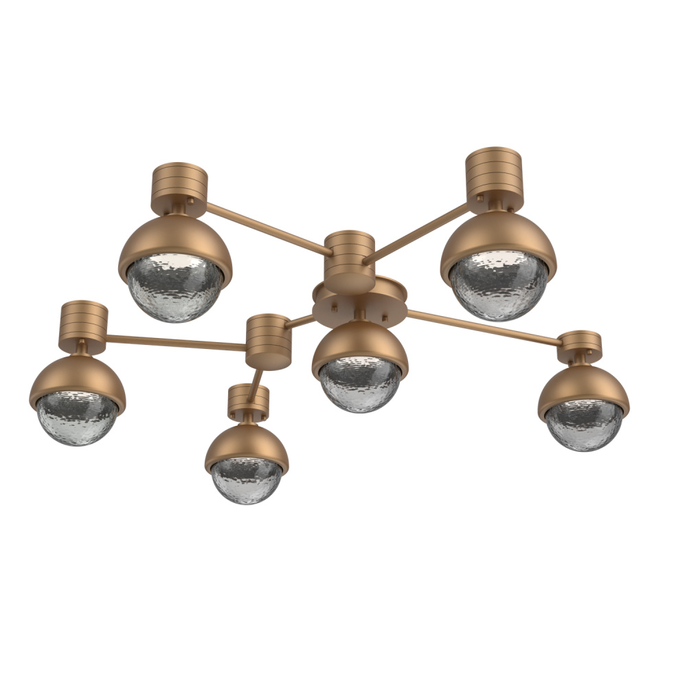 Cabochon Flush Mount Wall Sconce Novel Brass