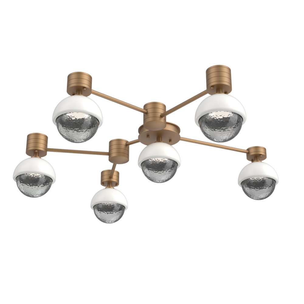Cabochon Flush Mount Wall Sconce Novel Brass