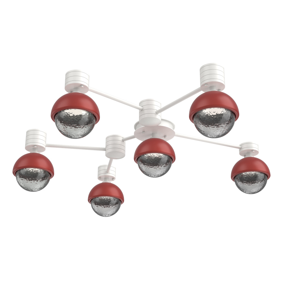 Cabochon Flush Mount Wall Sconce Salt White