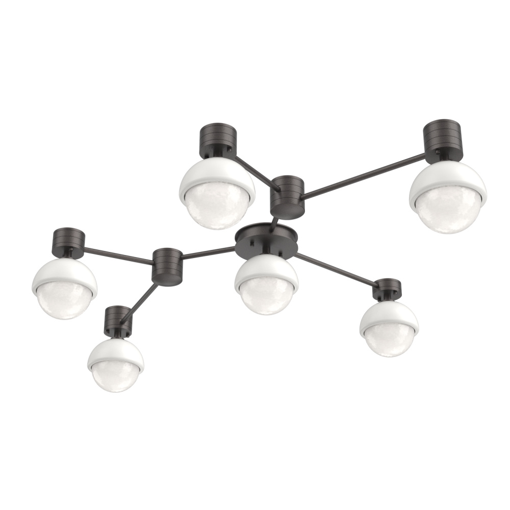 Cabochon Flush Mount Wall Sconce Graphite