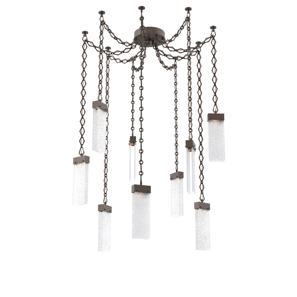 Parallel Multi Light Pendant Multi Port Canopy Flat Bronze
