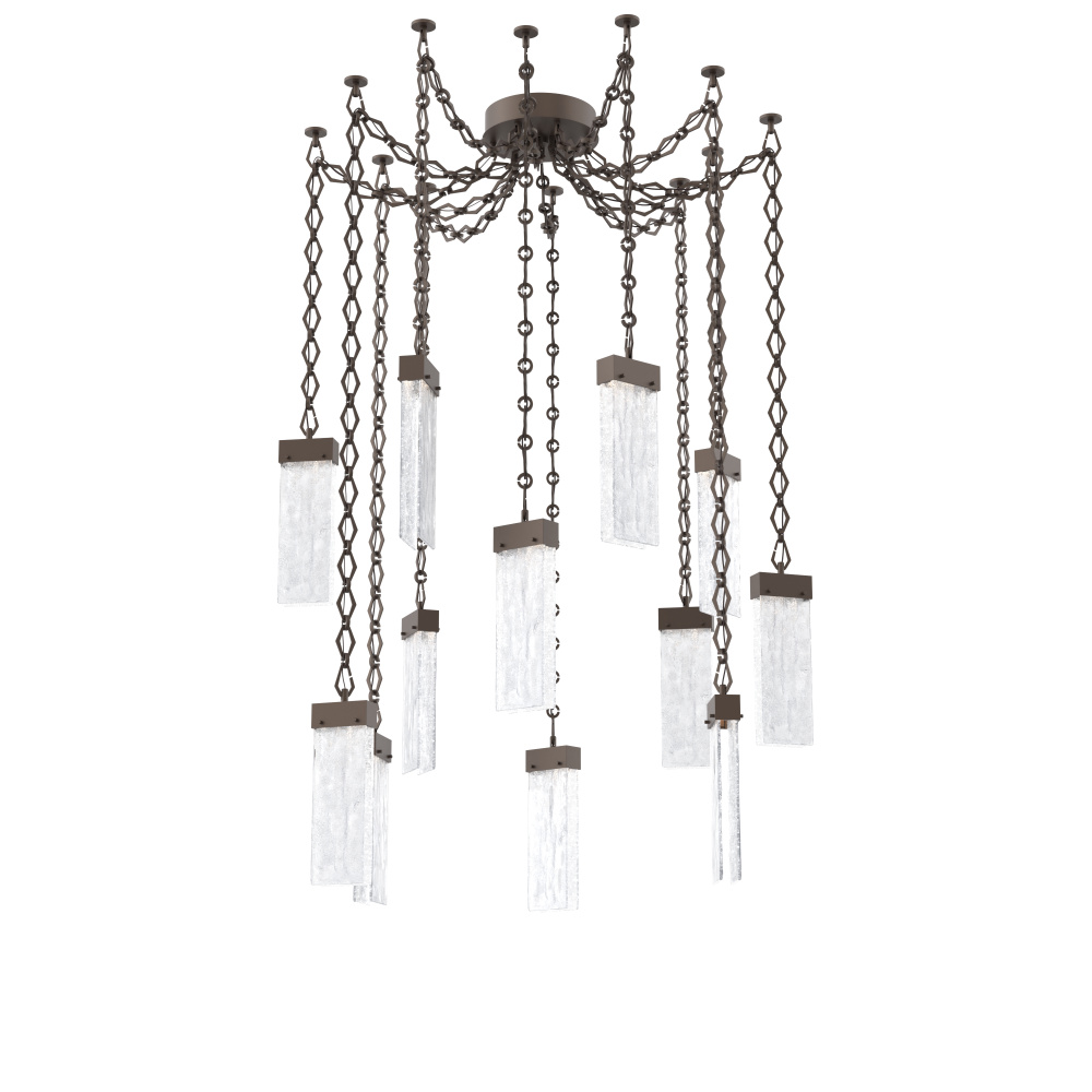 Parallel Multi Light Pendant Multi Port Canopy Flat Bronze