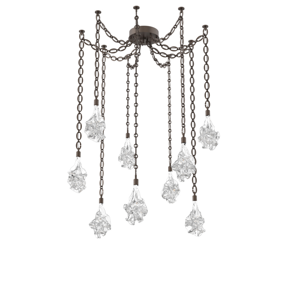 Blossom Multi Light Pendant Multi Port Canopy Flat Bronze