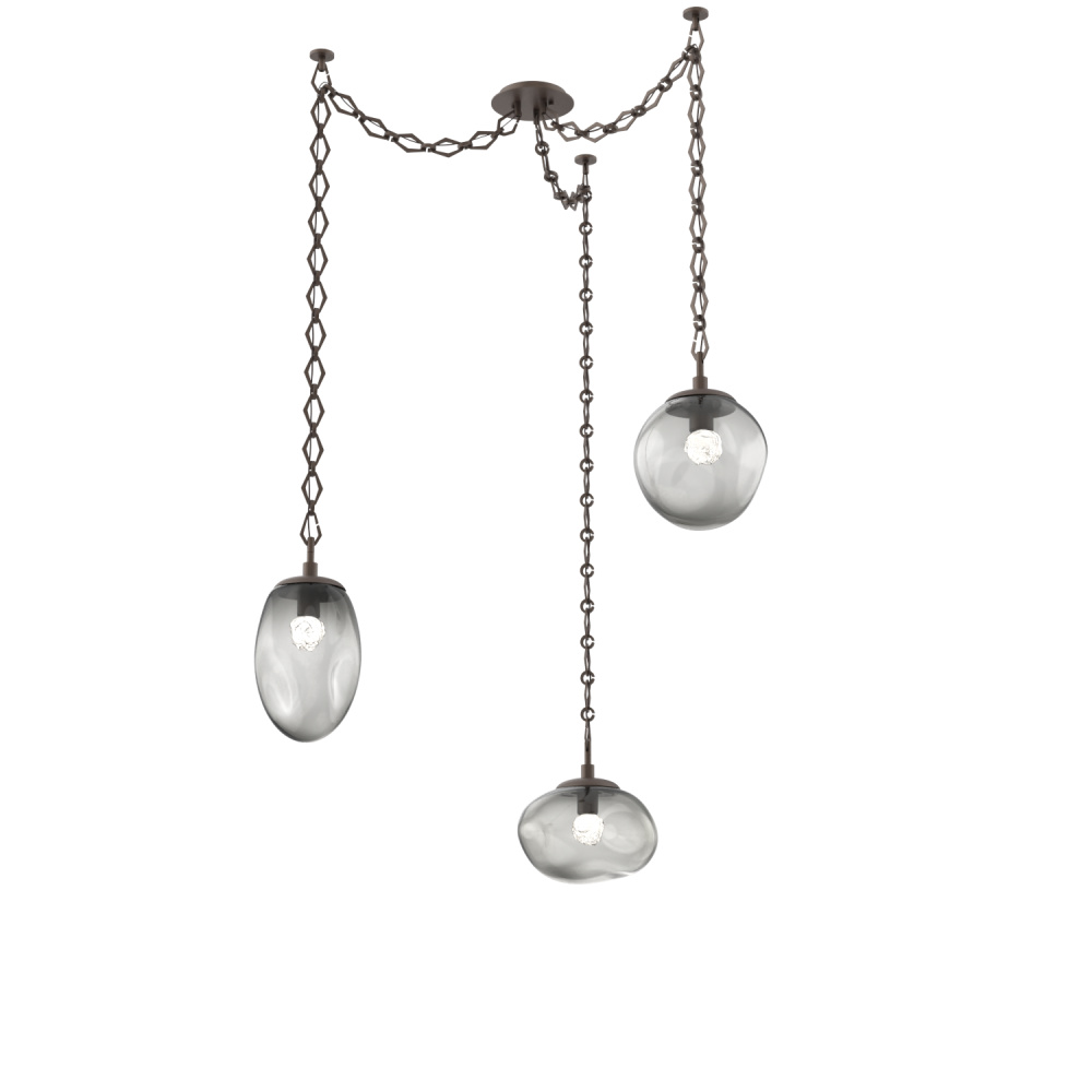 Cosmos LED Multi Light Pendant Flat Bronze