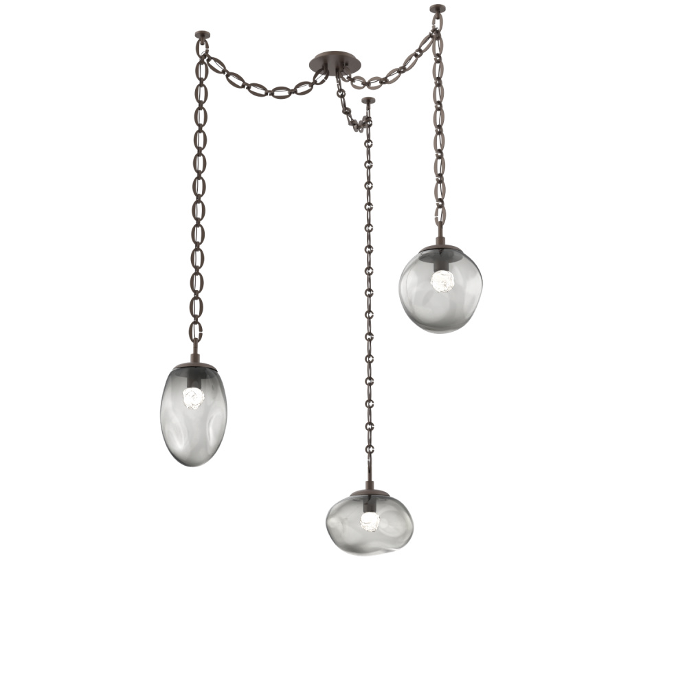 Cosmos LED Multi Light Pendant Flat Bronze