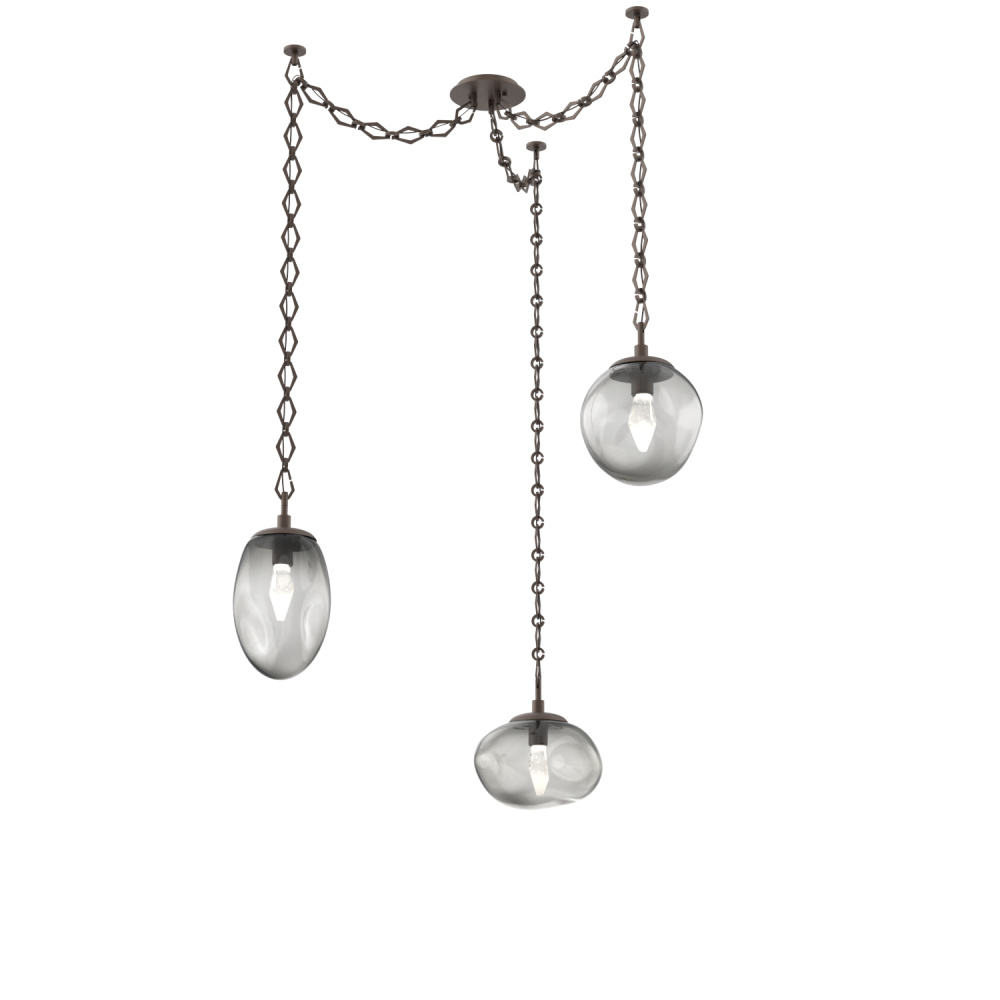 Cosmos LED Multi Light Pendant Flat Bronze