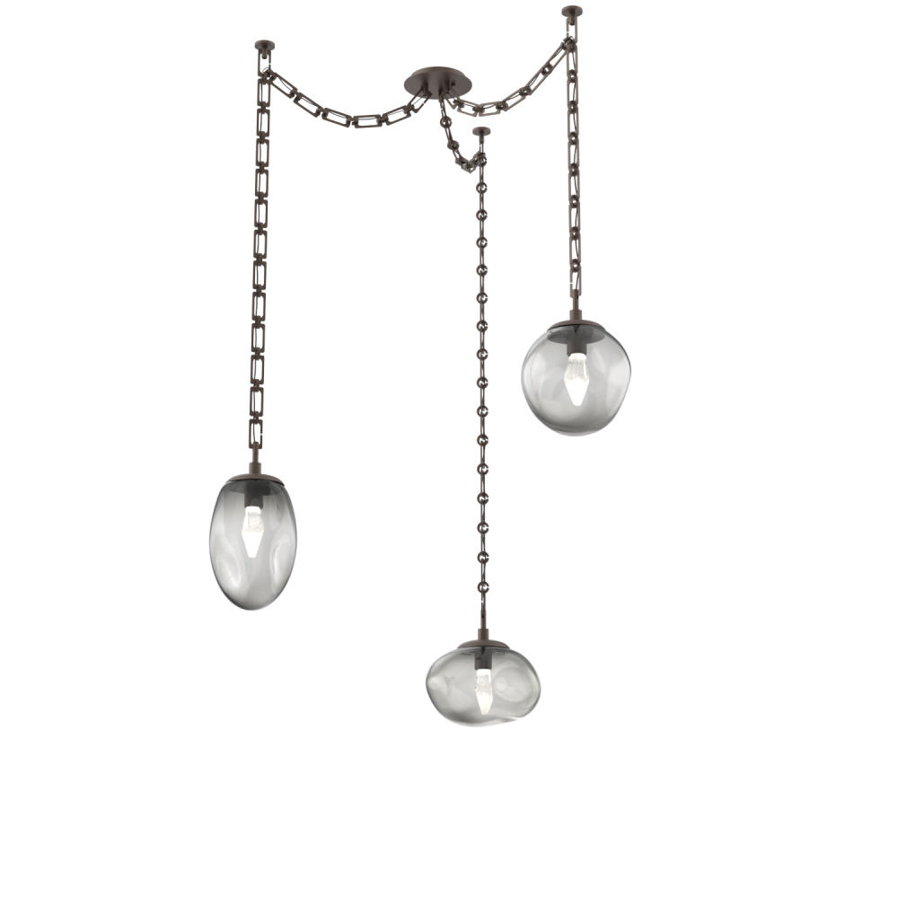 Cosmos LED Multi Light Pendant Flat Bronze