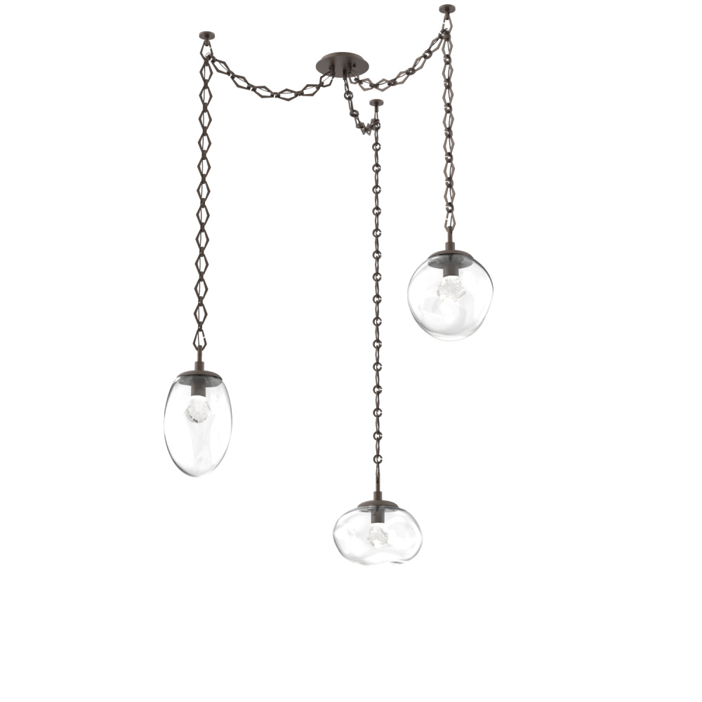 Cosmos LED Multi Light Pendant Flat Bronze