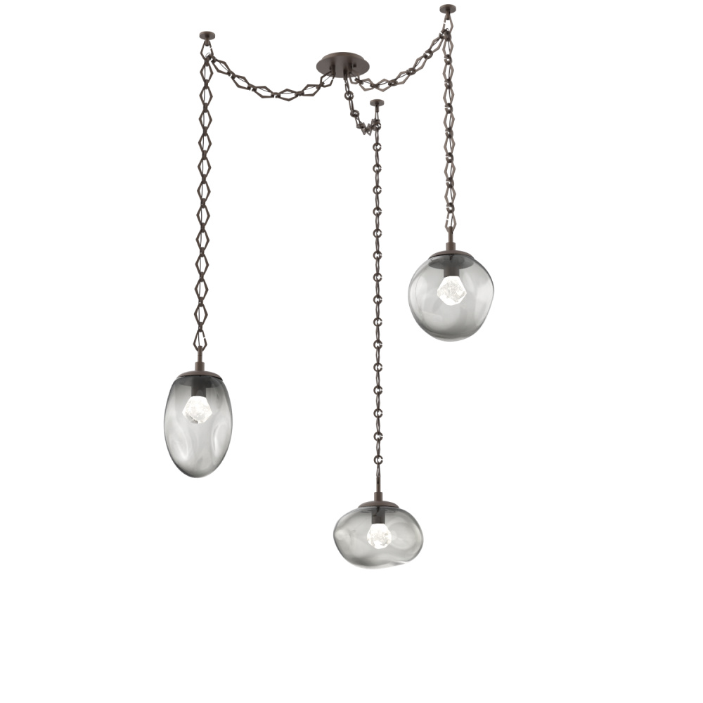 Cosmos LED Multi Light Pendant Flat Bronze