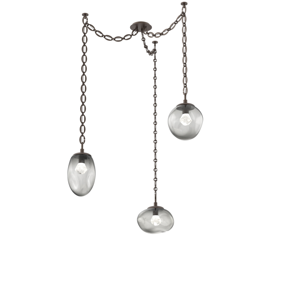 Cosmos LED Multi Light Pendant Flat Bronze
