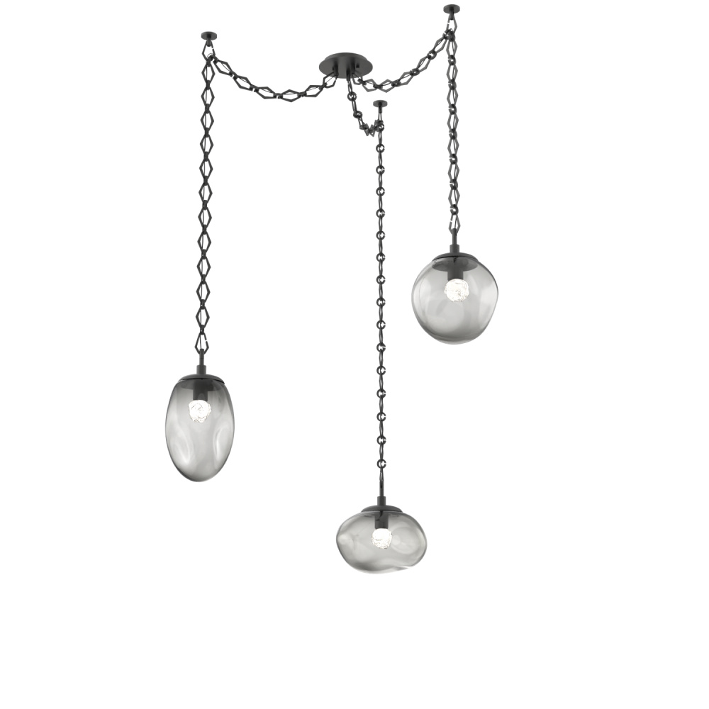 Cosmos LED Multi Light Pendant Matte Black