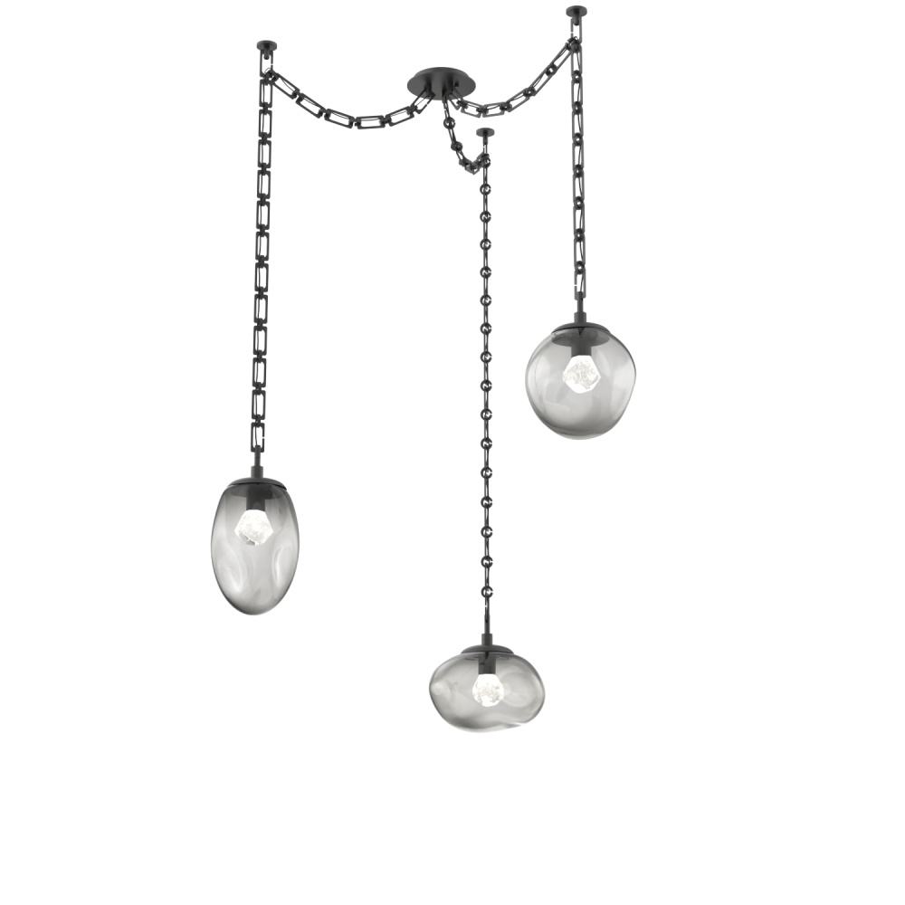 Cosmos LED Multi Light Pendant Matte Black