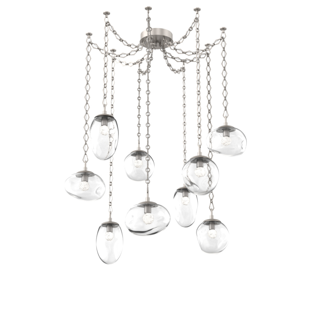 Cosmos LED Multi Light Pendant Beige Silver