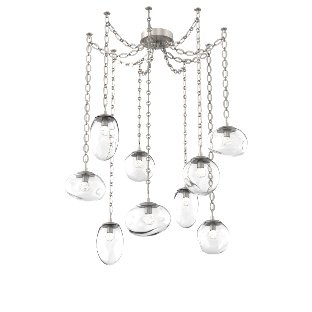 Cosmos LED Multi Light Pendant Beige Silver