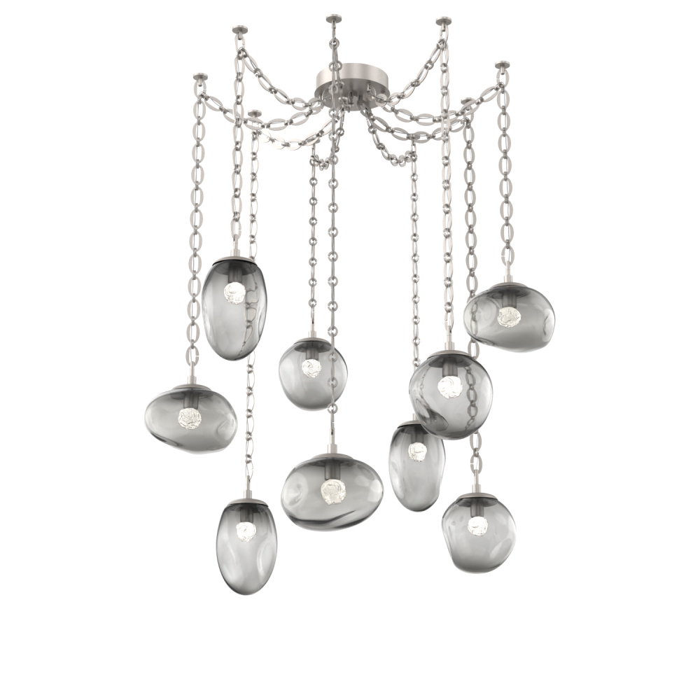 Cosmos LED Multi Light Pendant Beige Silver