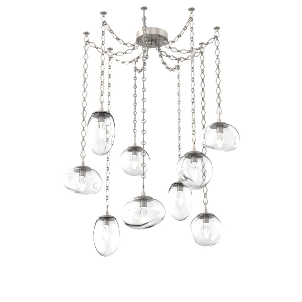 Cosmos LED Multi Light Pendant Beige Silver