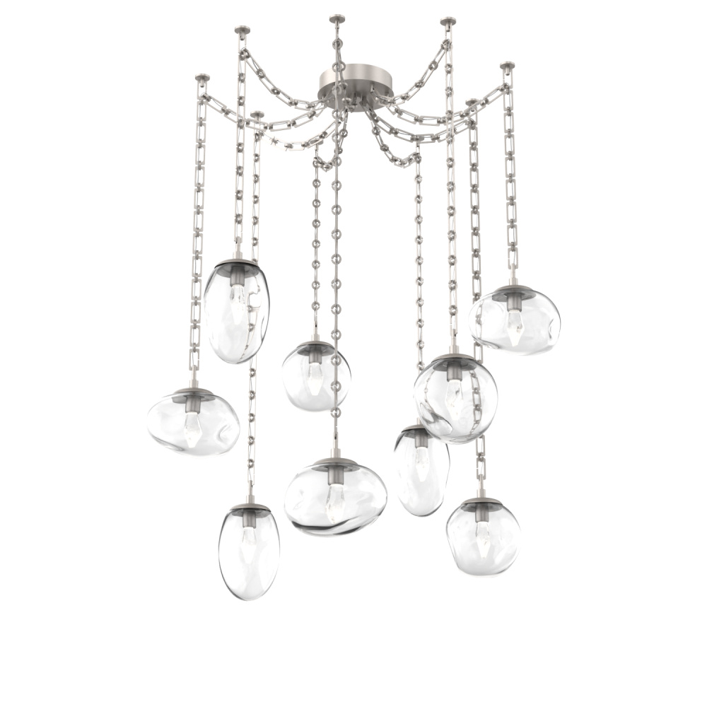 Cosmos LED Multi Light Pendant Beige Silver