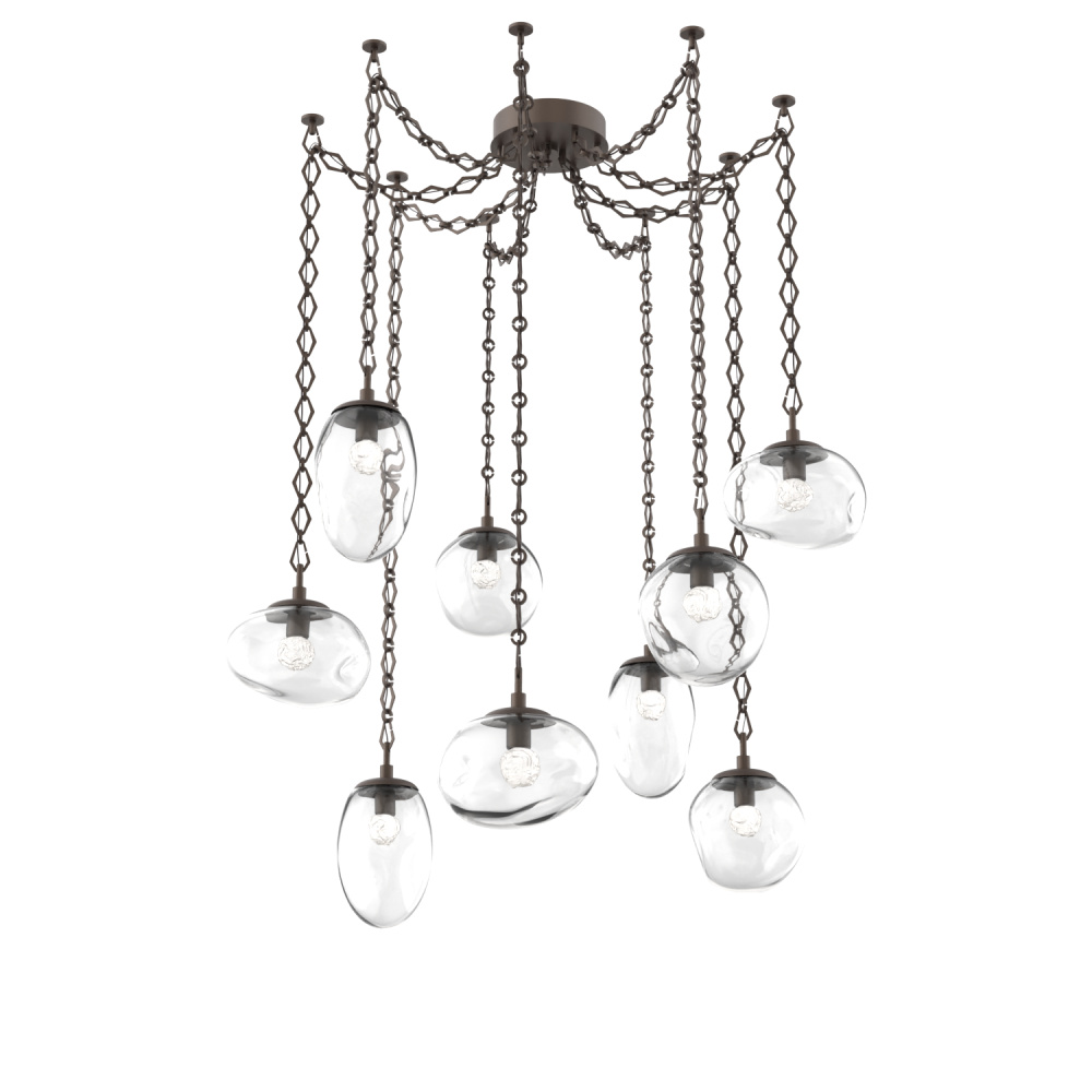 Cosmos LED Multi Light Pendant Flat Bronze