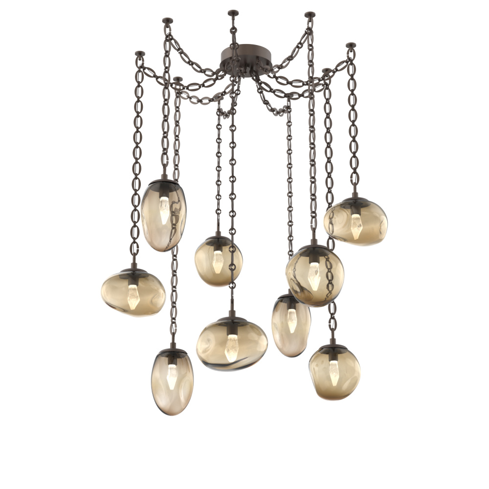 Cosmos LED Multi Light Pendant Flat Bronze