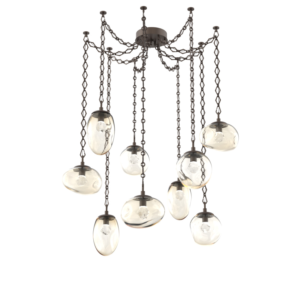 Cosmos LED Multi Light Pendant Flat Bronze
