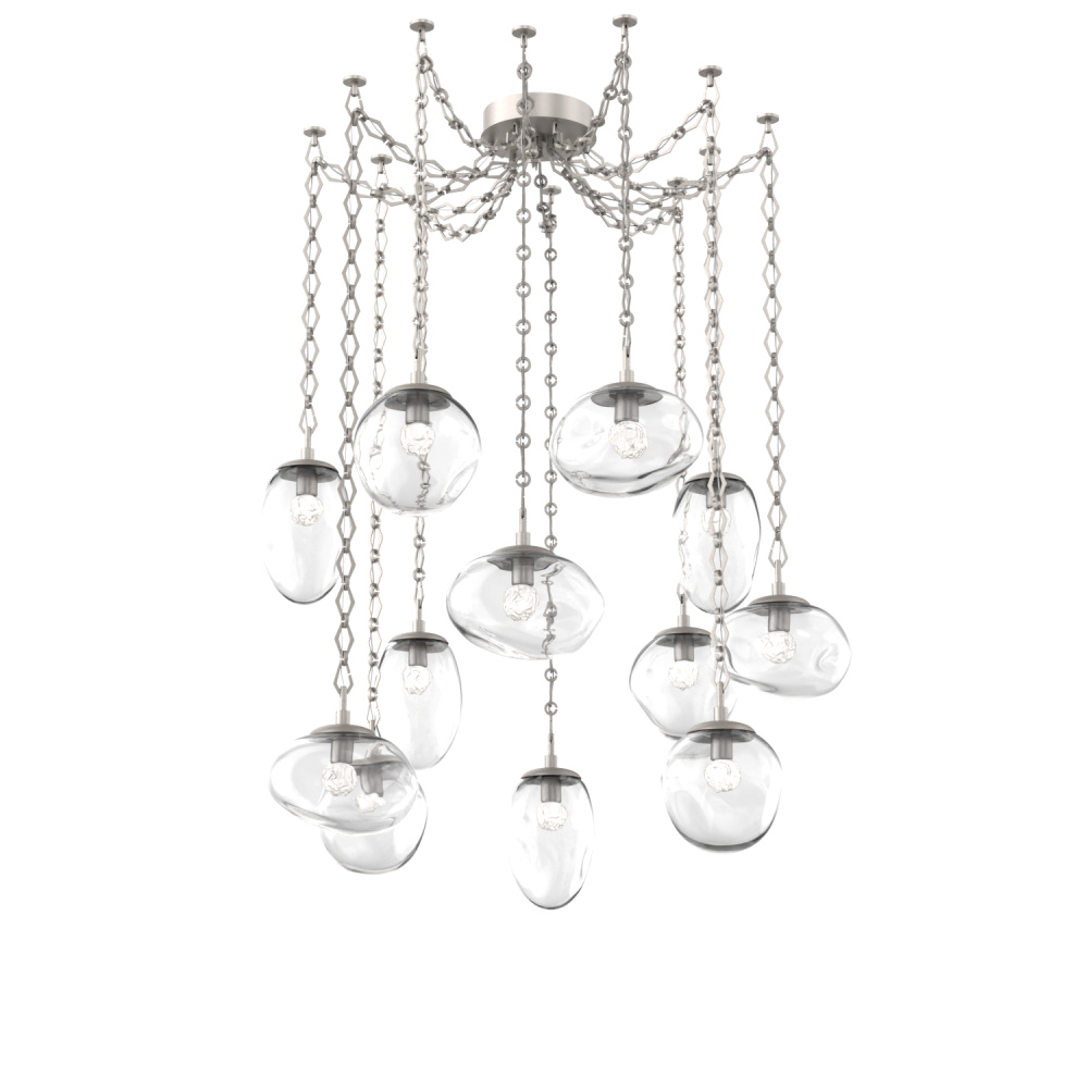 Cosmos LED Multi Light Pendant Beige Silver