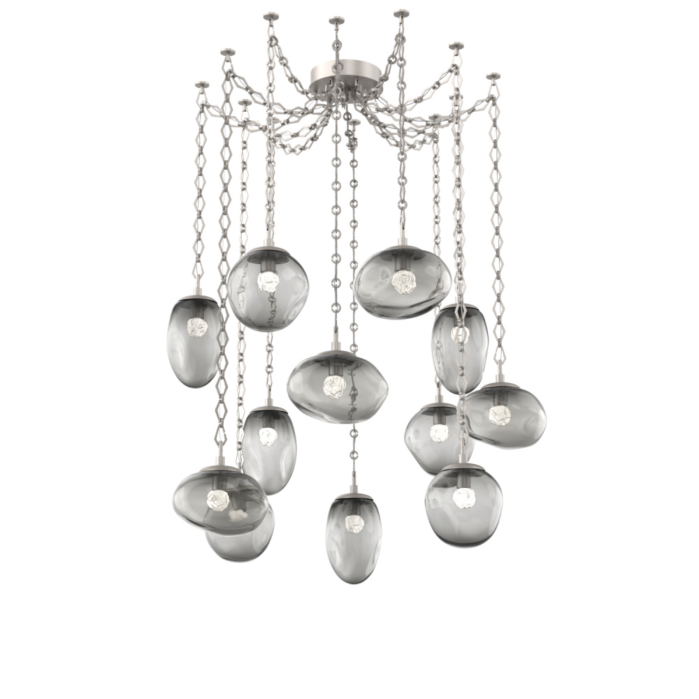 Cosmos LED Multi Light Pendant Beige Silver