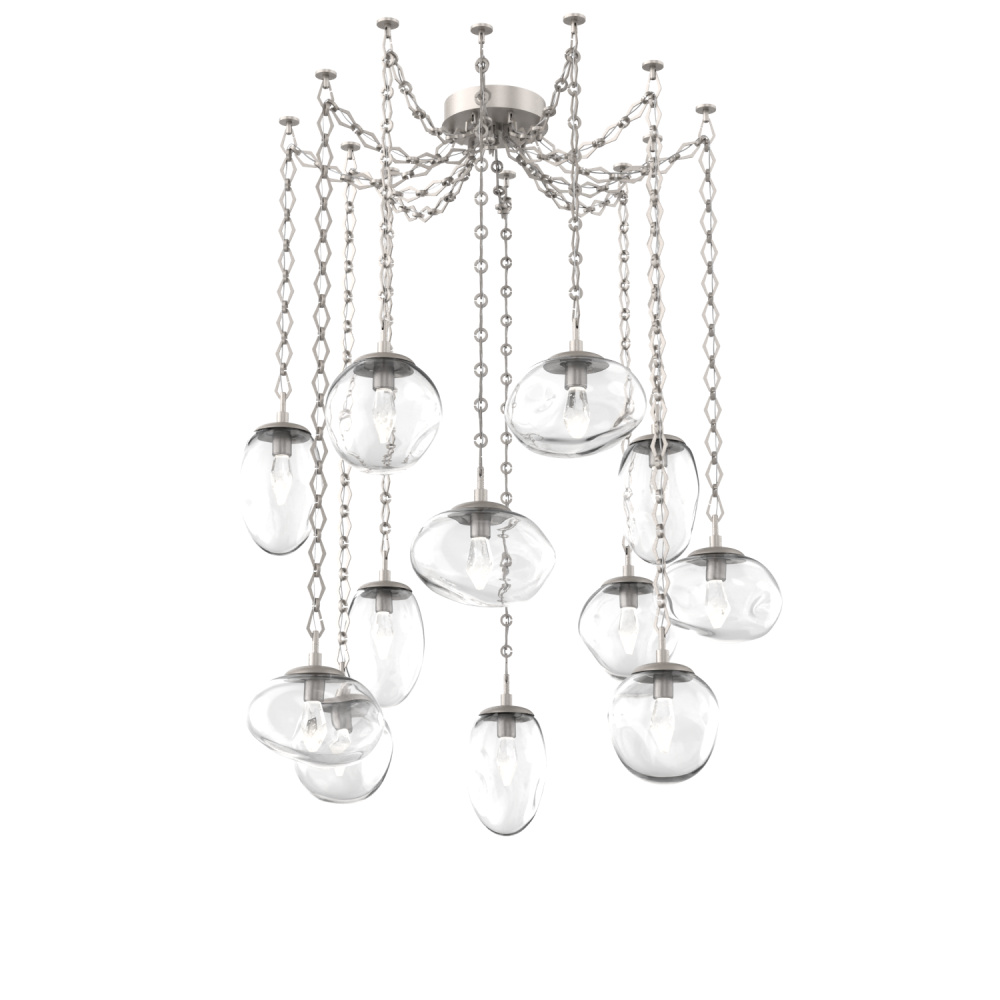 Cosmos LED Multi Light Pendant Beige Silver