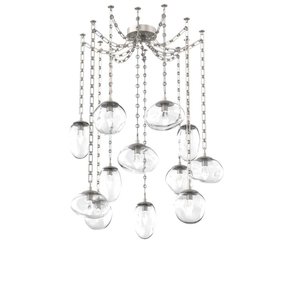 Cosmos LED Multi Light Pendant Beige Silver