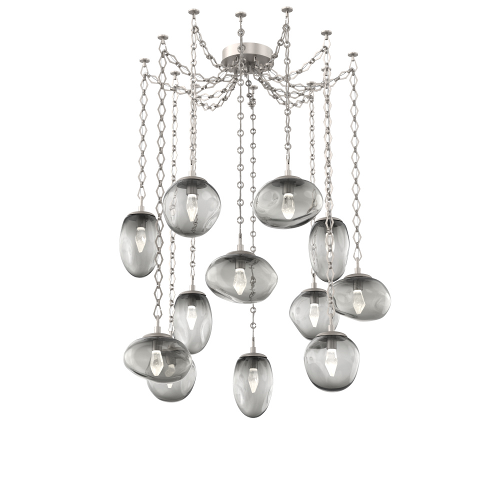 Cosmos LED Multi Light Pendant Beige Silver