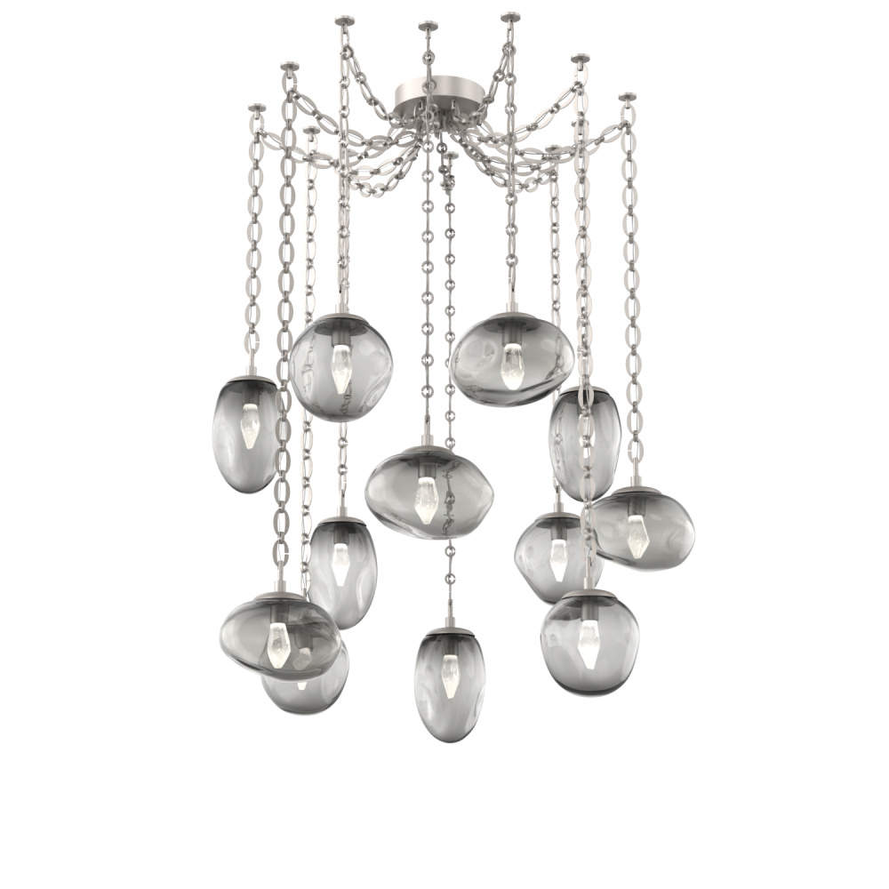 Cosmos LED Multi Light Pendant Beige Silver