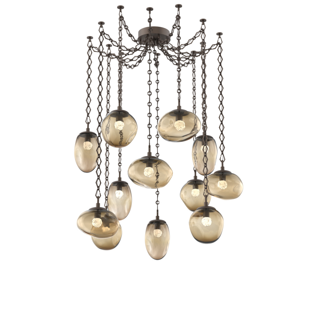 Cosmos LED Multi Light Pendant Flat Bronze