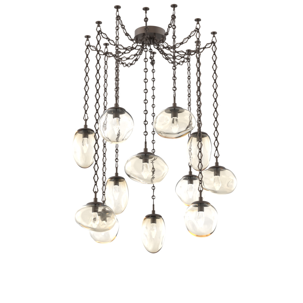 Cosmos LED Multi Light Pendant Flat Bronze