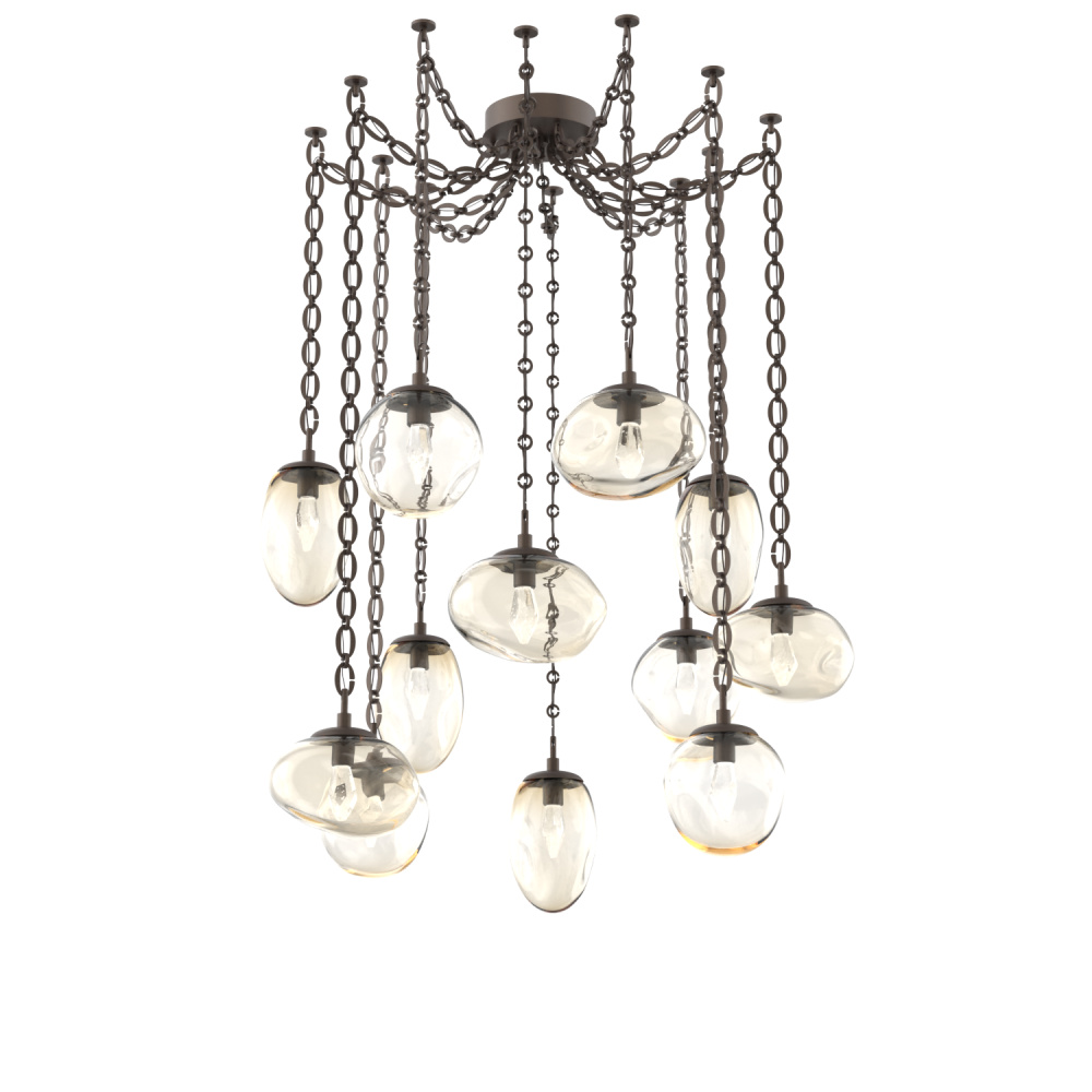 Cosmos LED Multi Light Pendant Flat Bronze