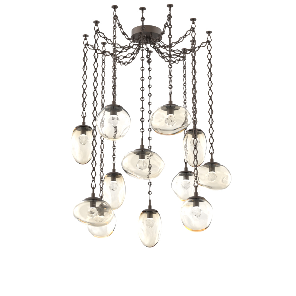 Cosmos LED Multi Light Pendant Flat Bronze