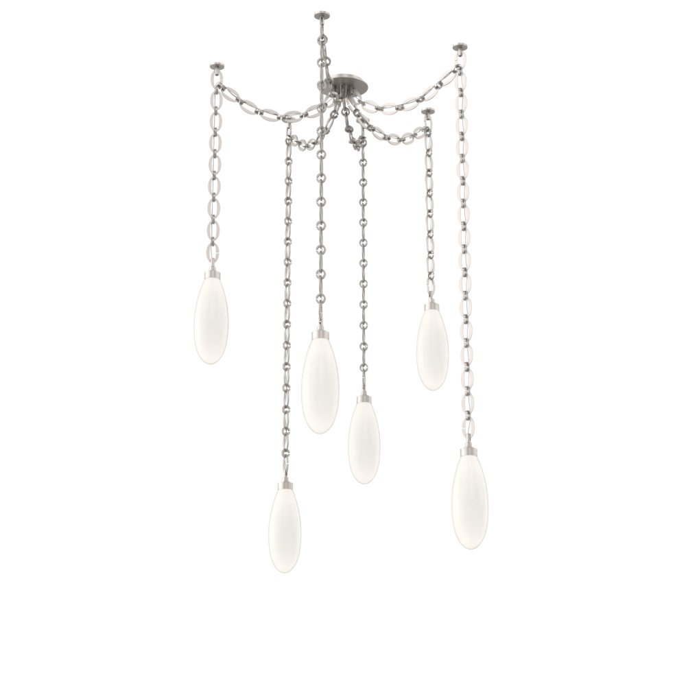 Fiori Multi Light Pendant Beige Silver