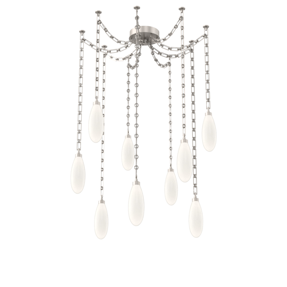 Fiori Multi Light Pendant Beige Silver