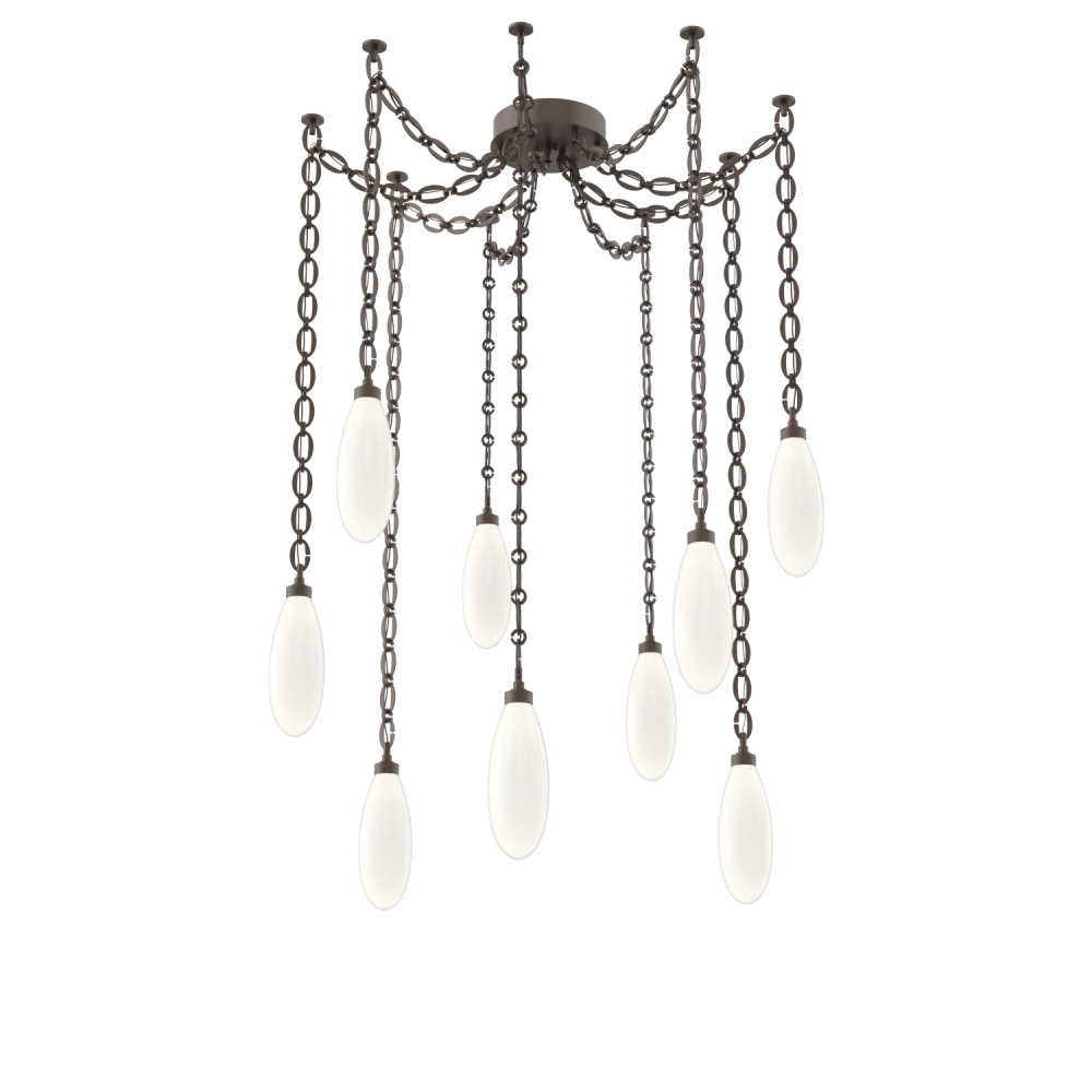 Fiori Multi Light Pendant Flat Bronze