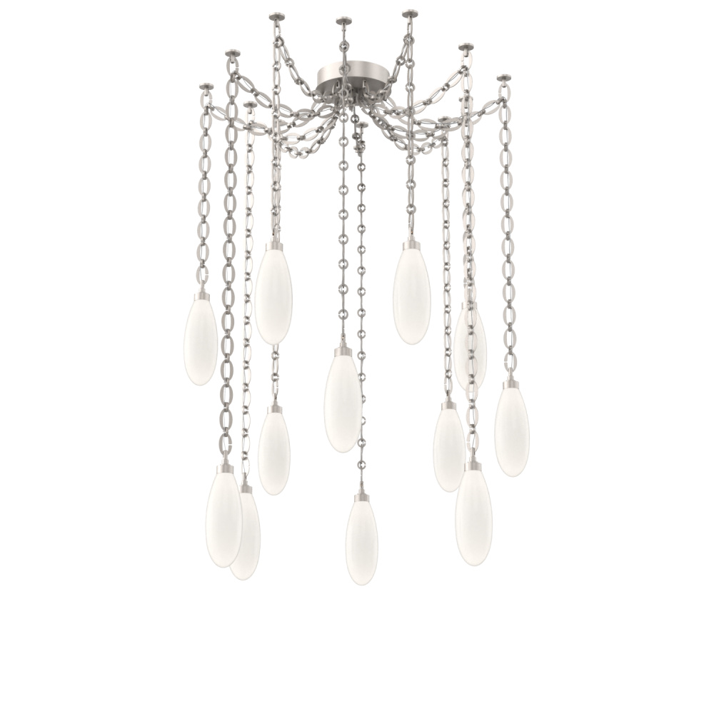 Fiori Multi Light Pendant Beige Silver