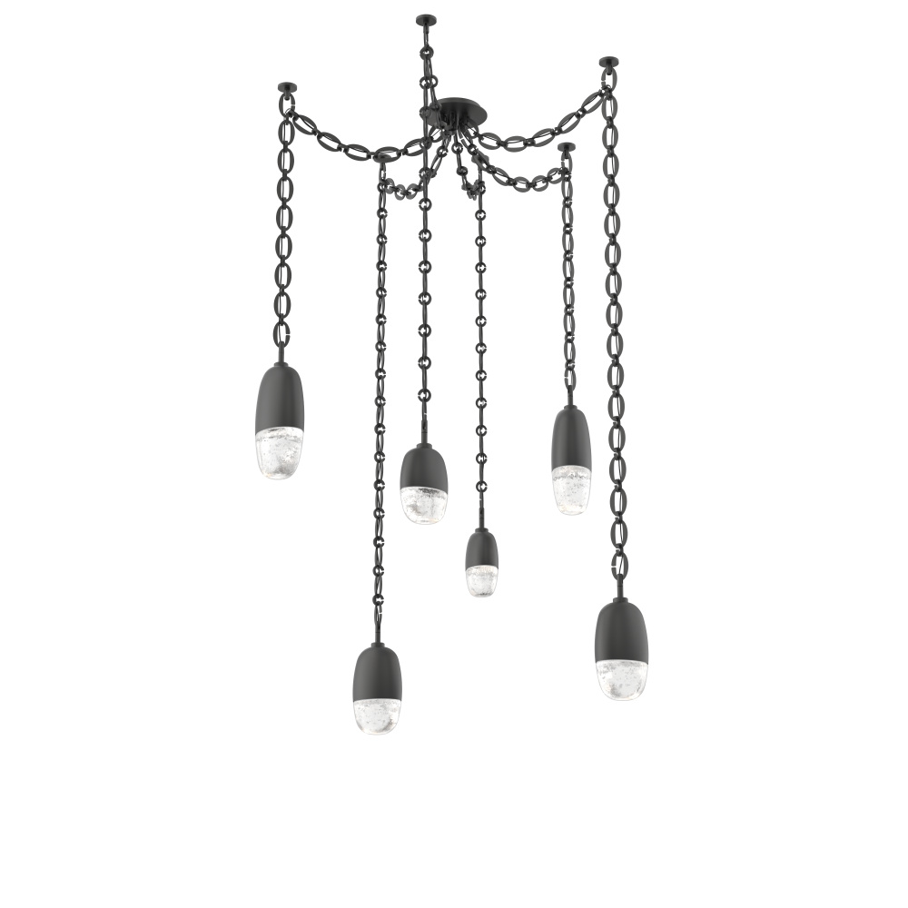 Pebble Multi Light Pendant Matte Black