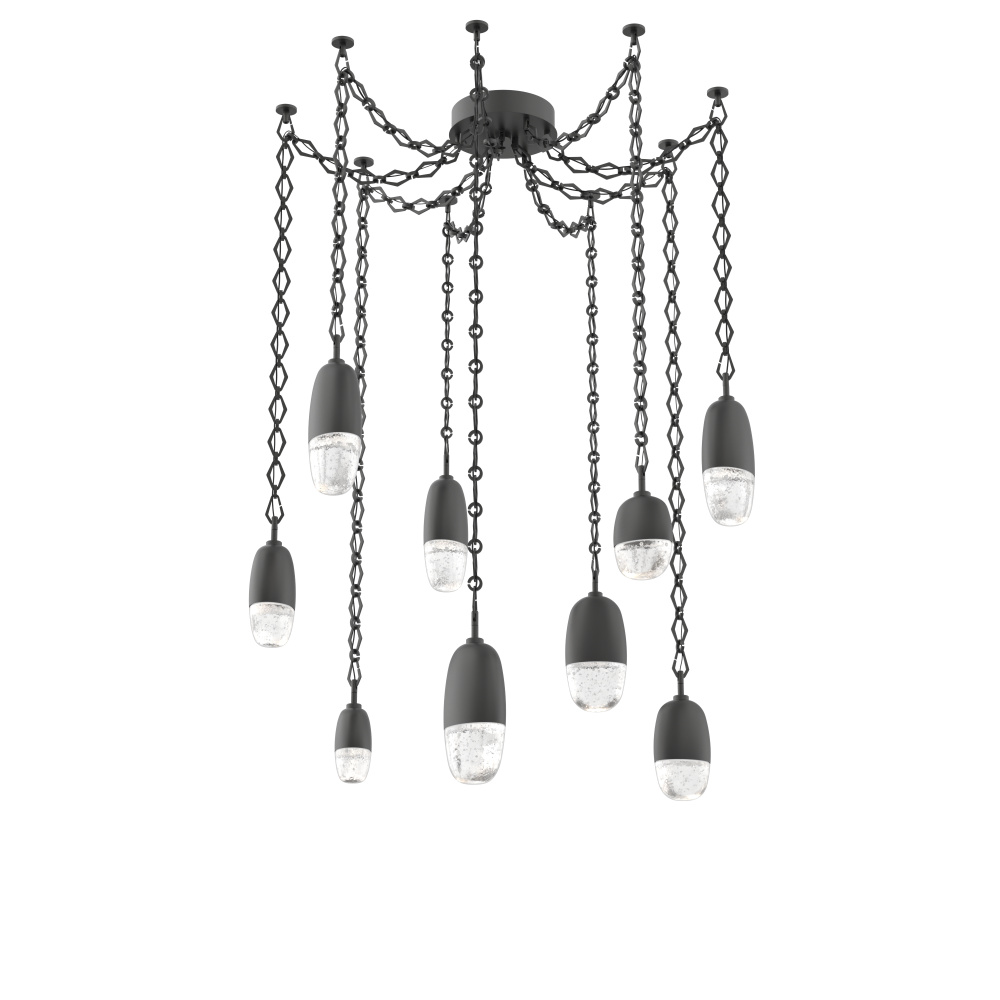 Pebble Multi Light Pendant Matte Black