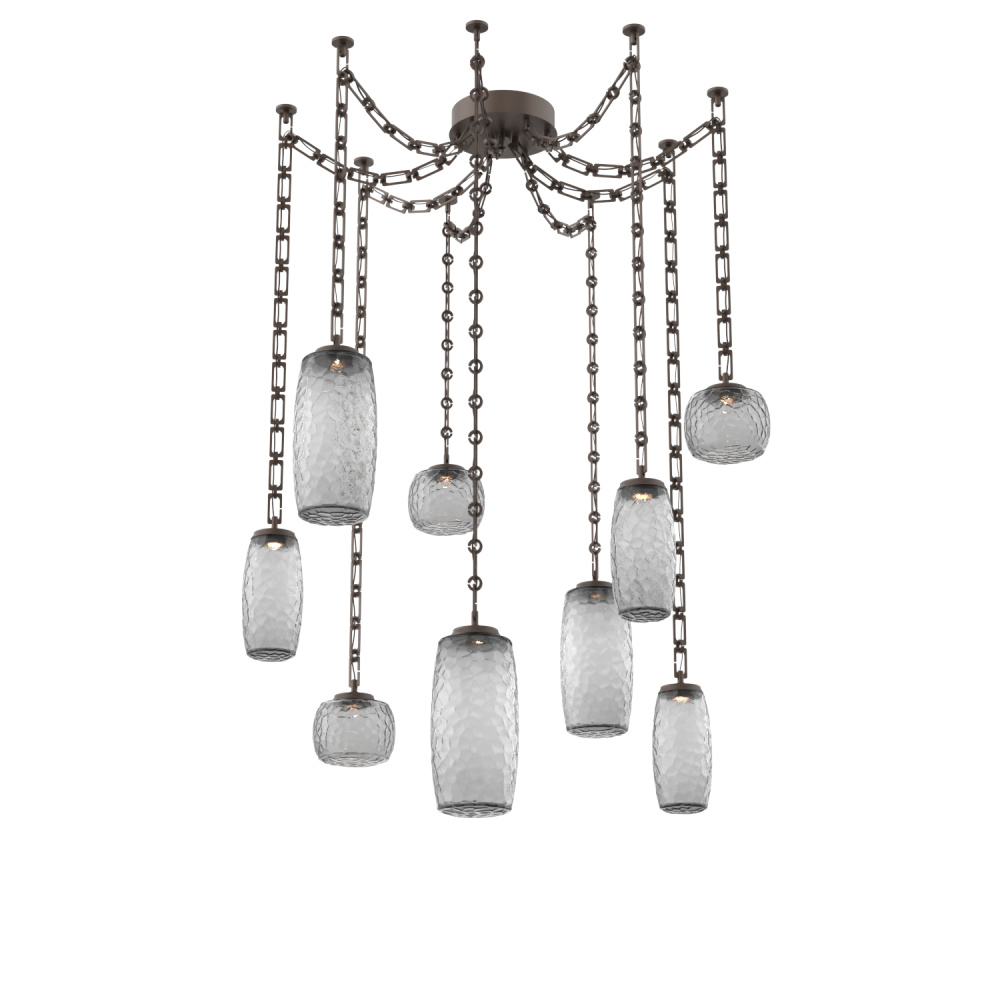 Vessel Multi Light Pendant Flat Bronze