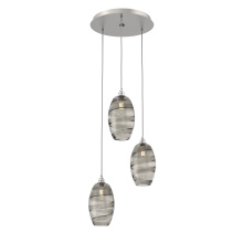 Hammerton CHB0035-03-BS-OS-C01-E2 - Ellisse Round 3pc Multi-Pendant