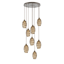 Hammerton CHB0035-08-FB-OB-C01-E2 - Ellisse Round 8pc Multi-Pendant