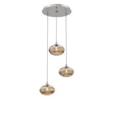 Hammerton CHB0036-03-BS-OB-C01-E2 - Coppa Round 3pc Multi-Pendant